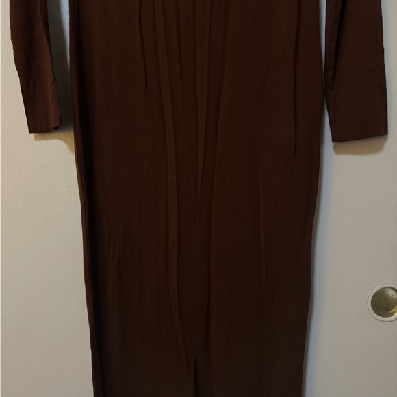 Forever 21 Brown Long Sleeve Midi Dress - Picture 4 of 6